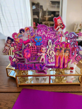 Personalized Dem// Hunt** Cake Topper, add name and age here